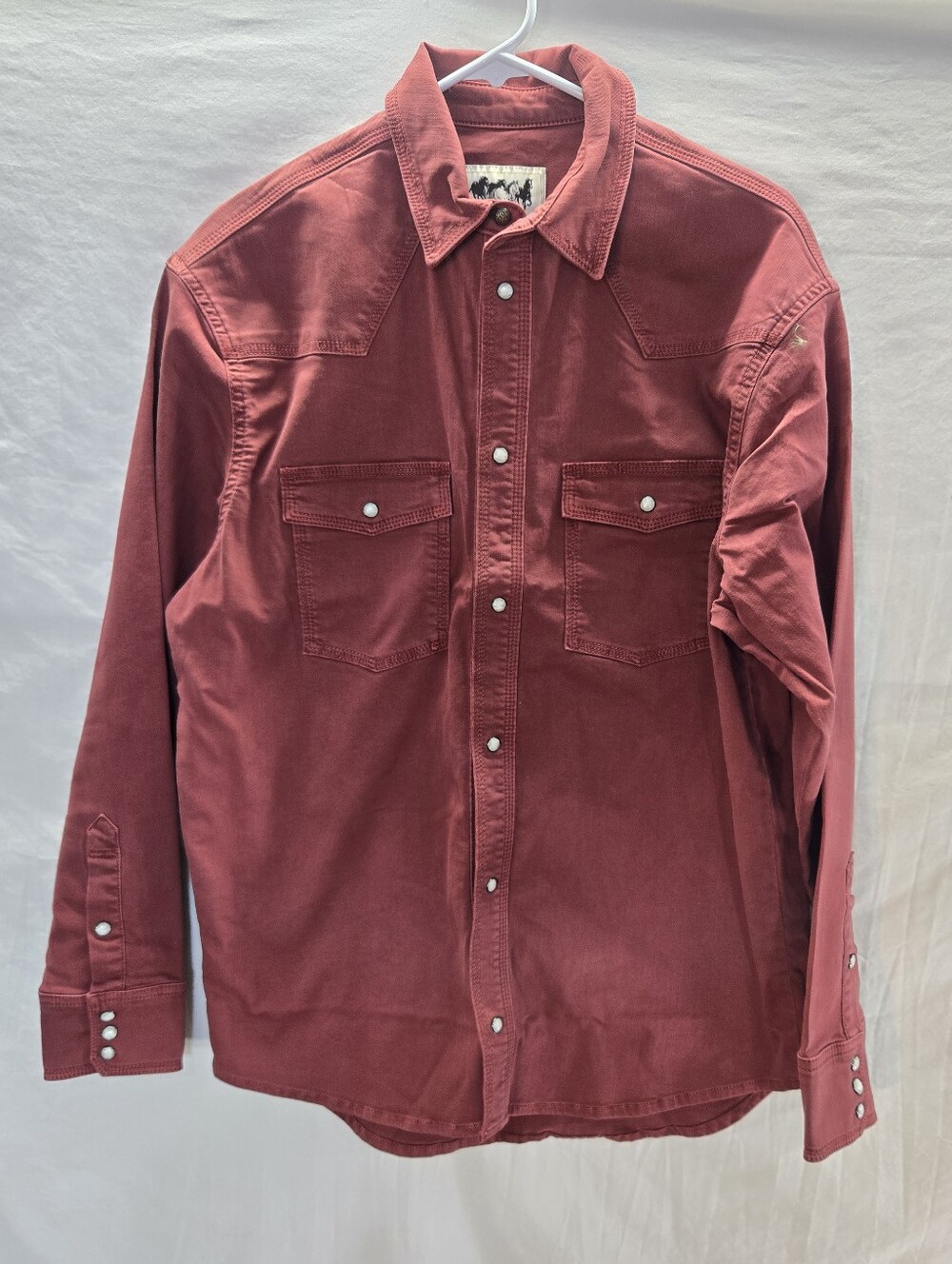 Schaefer Outfitter Men's Large Western Denim Snap Cowboy Shirt New